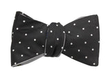 Polka Dot & Fleur De Lis Reversible Bow Tie - Fine And Dandy