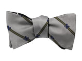 Polka Dot & Fleur De Lis Reversible Bow Tie - Fine And Dandy