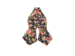 Blush Floral Cotton Bow Tie