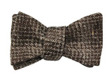 Textured brown bow tie