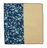 Lemon Striped & Floral Panelled Pocket Square - Fine And Dandy