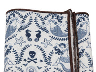 Mermaid Cotton Pocket Square - Fine And Dandy