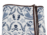 Mermaid Cotton Pocket Square - Fine And Dandy