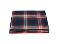 Navy & Burgundy Plaid Scarf - Fine And Dandy