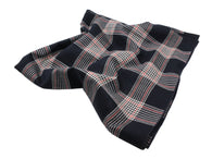 Navy Check Wool Blanket Scarf - Fine And Dandy