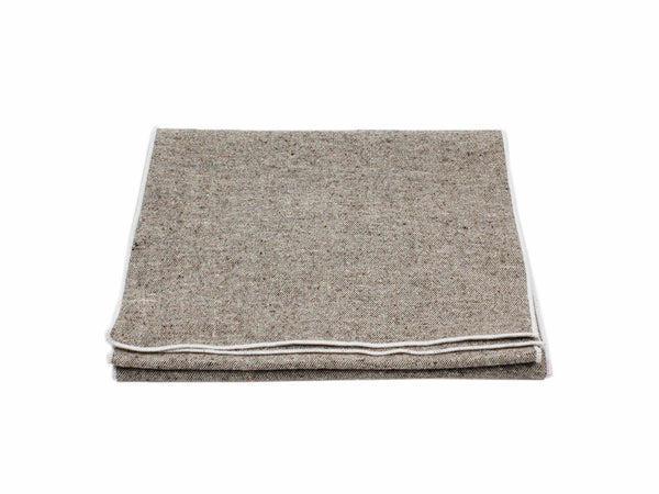 Oatmeal Donegal Tweed Wool Scarf - Fine And Dandy