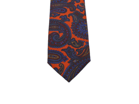 Orange Persian Silk Tie - Fine And Dandy