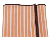 Peach Striped Cotton Pocket Square - Fine And Dandy