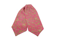 Pink Floral Silk Ascot - Fine And Dandy