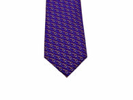 Purple Horse Bit Silk Tie - Fine And Dandy