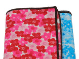 Blue & Red Floral Panelled Pocket Square - Fine And Dandy