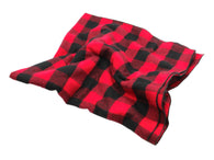 Red Buffalo Plaid Flannel Blanket Scarf - Fine And Dandy