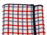 Red Check Cotton Pocket Square - Fine And Dandy