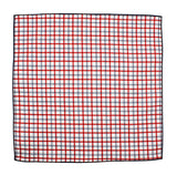 Red Check Cotton Pocket Square - Fine And Dandy