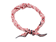 Red Floral Cotton Neckerchief - Fine And Dandy