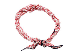 Red Floral Cotton Neckerchief - Fine And Dandy