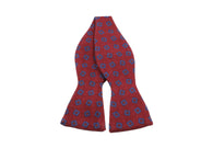 Red Florette Wool Bow Tie - Fine And Dandy
