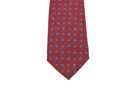 Red Florette Wool Tie - Fine And Dandy