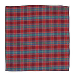 Red Tartan Flannel Pocket Square - Fine and Dandy