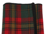 Red Tartan Wool Pocket Square - Fine And Dandy