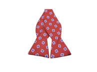 Salmon Florette Silk Bow Tie - Fine And Dandy