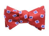 Salmon Florette Silk Bow Tie - Fine And Dandy