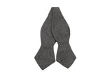 Silver textured bow tie