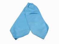 Sky Blue Silk Ascot - Fine And Dandy