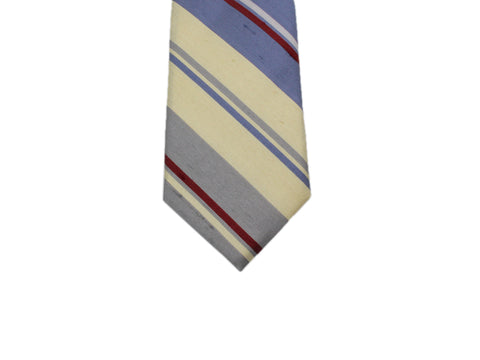 Striped Raw Silk Tie - Fine And Dandy
