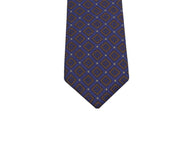 Violet Geometric Silk Tie - Fine And Dandy