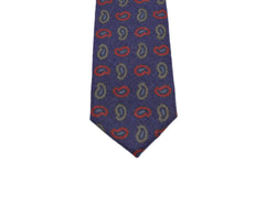 Violet Paisley Wool Tie - Fine And Dandy