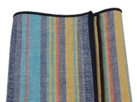 Washed Striped Cotton Pocket Square - Fine And Dandy