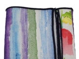 Watercolor Floral & Striped Panelled Pocket Square - Fine And Dandy