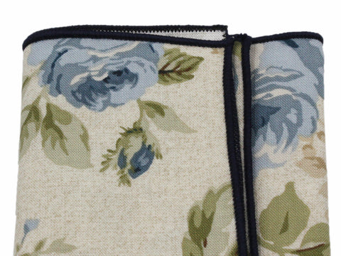 Winter Garden Cotton Pocket Square - Fine And Dandy