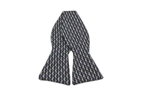 Zig Zag Wool Bow Tie - Fine And Dandy