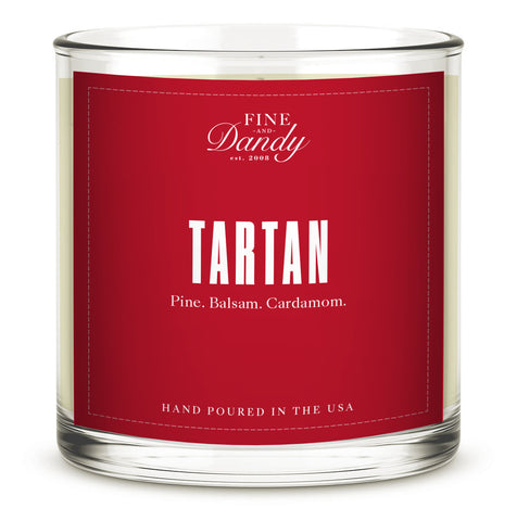 Tartan Candle