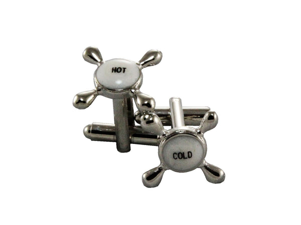 Silver Hot & Cold Cufflinks - Fine and Dandy
