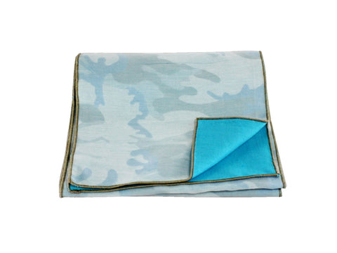 Double Sided Teal Camo Scarf