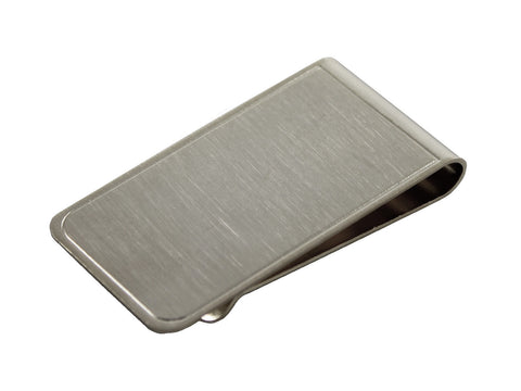 Silver Brushed Money Clip - Fine and Dandy