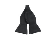 Oversized Black Satin Bow Tie - Fine and Dandy