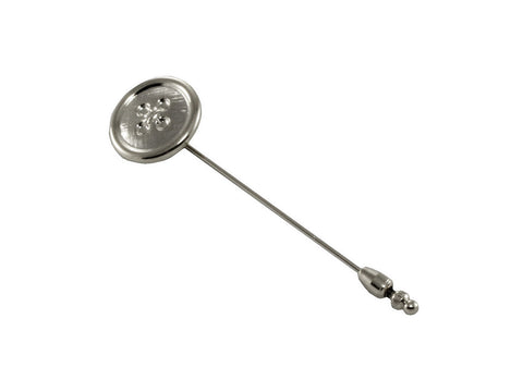Silver Button Stick Pin - Fine and Dandy