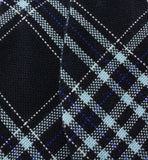 Blue Tartan Wool Bow Tie - Fine And Dandy