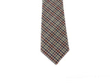 Tan Gun Check Wool Tie - Fine And Dandy