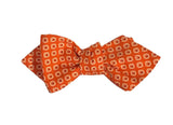 Orange Calico Print Bow Tie