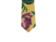 Raw Silk Floral Tie - Fine and Dandy