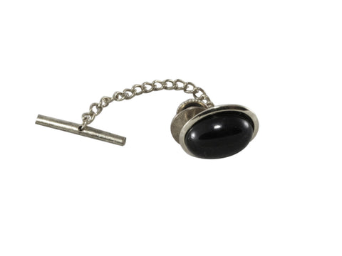 Oval Onyx Pin - Fine And Dandy