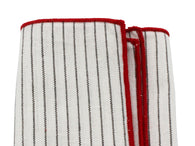 Black Striped Linen Pocket Square - Fine and Dandy