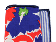 Floral & Striped Panelled Pocket Square - Fine and Dandy