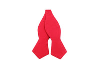 Scarlet Cotton Bow Tie - Fine and Dandy