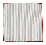 Black Striped Linen Pocket Square